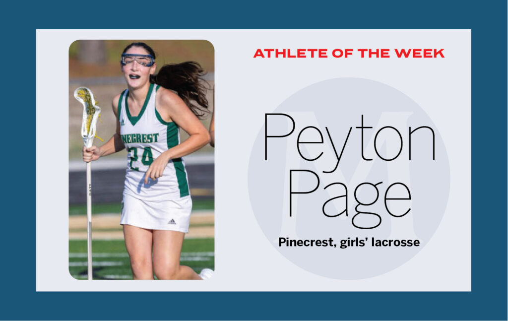 Athlete of the Week: Pinecrest lacrosse’s Peyton Page