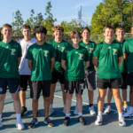 Pinecrest’s boys’ tennis team poses for a team photo after wrapping up an unbeaten conference season and league title. The Patriots now head to the playoffs as a No. 5 seed. David Sinclair