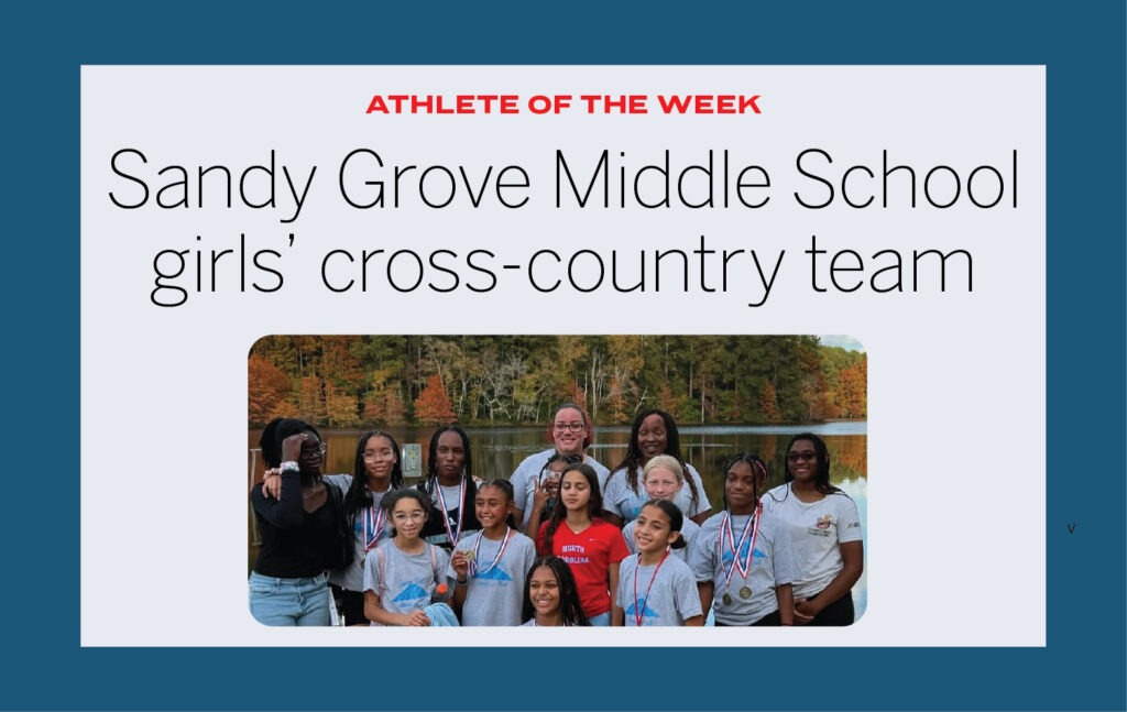 Athletes of the Week: Sandy Grove Middle School girls’ cross-country team