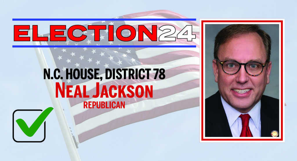 Republican Neal Jackson wins reelection for NC House’s 78th District seat